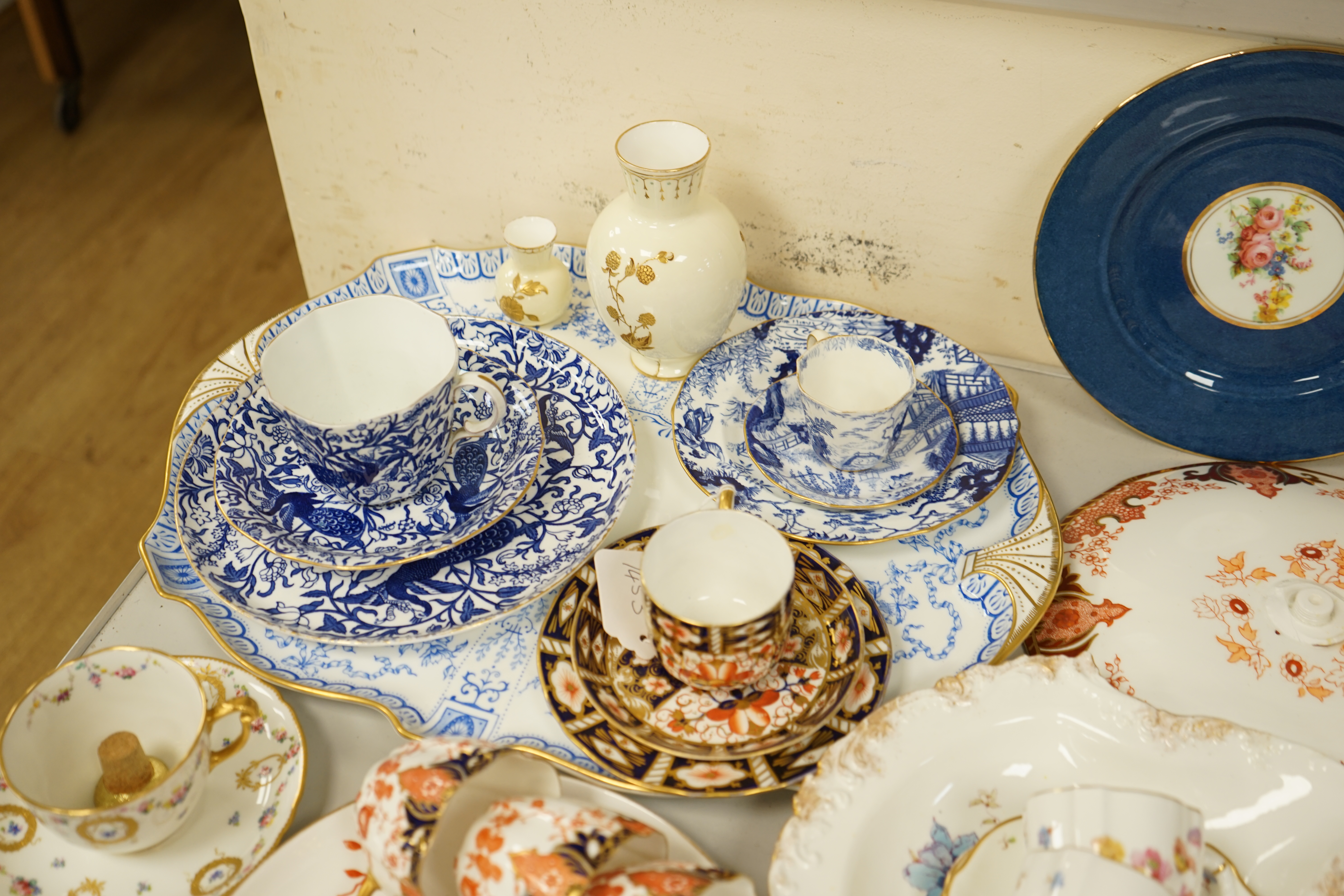 A group of Royal Crown Derby, Worcester, Wedgwood and other ceramics